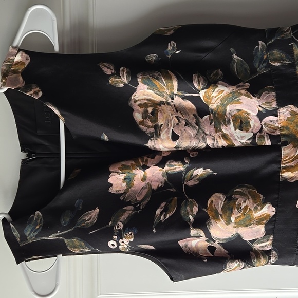 J. Crew Collection Silk & Wool Blend Floral Midi Dress - Picture 2 of 11